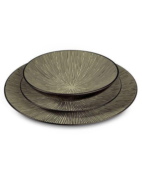 Pop Tafelset schwarz/weiß, 18-teilig