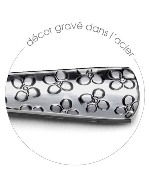 Juego de cubiertos Monceau gris - 30 piezas