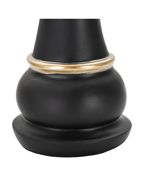 Decoración pequeña Regina negro/dorada - 25,5x9x9 cm