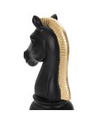 Petite décoration Cavallo noir/doré - 19x10.5x8.5 cm
