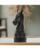 Petite décoration Cavallo noir/doré - 19x10.5x8.5 cm