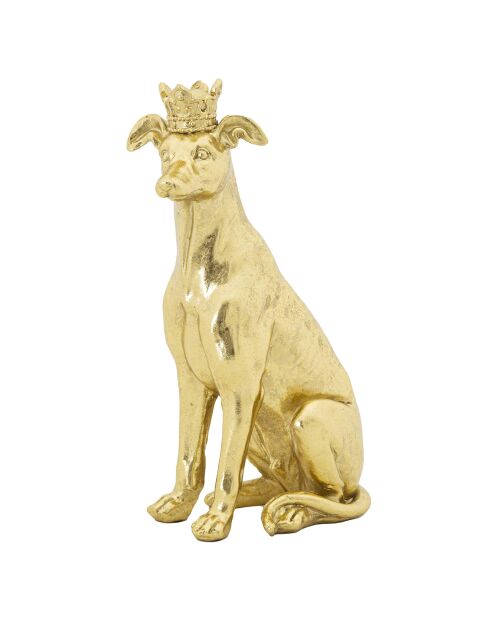 Decoración pequeña en bastón dorado - 33x20x12,5 cm