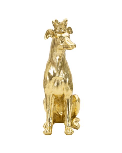 Decoración pequeña en bastón dorado - 33x20x12,5 cm