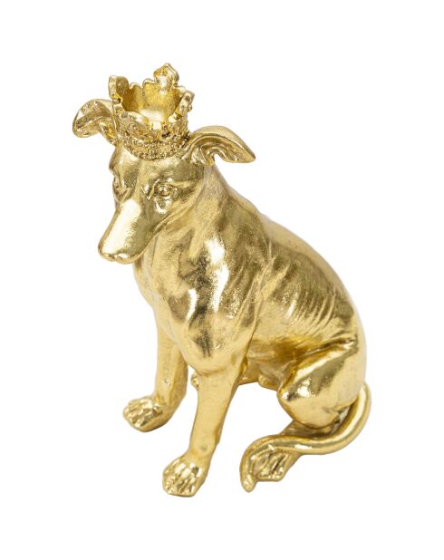 Decoración pequeña en bastón dorado - 33x20x12,5 cm