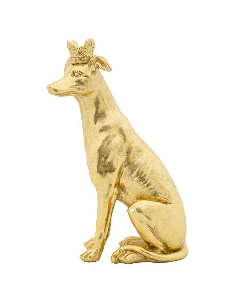 Decoración pequeña en bastón dorado - 33x20x12,5 cm