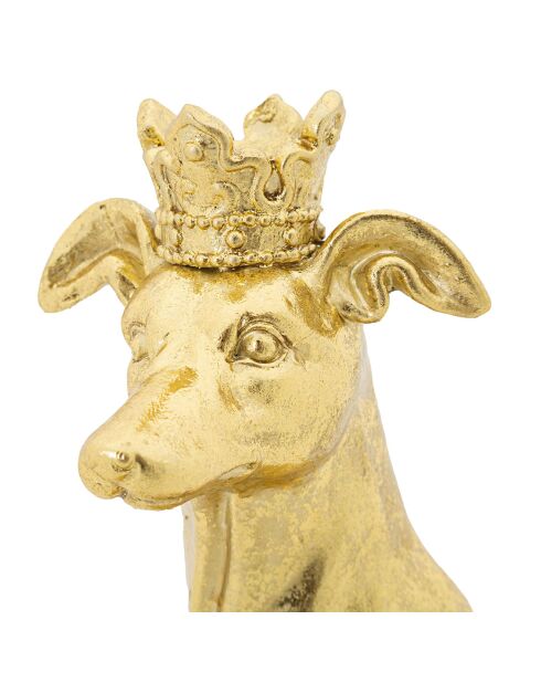 Decoración pequeña en bastón dorado - 33x20x12,5 cm