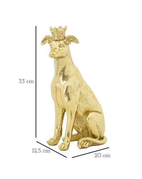 Piccola decorazione a bastoncino dorato - 33x20x12,5 cm