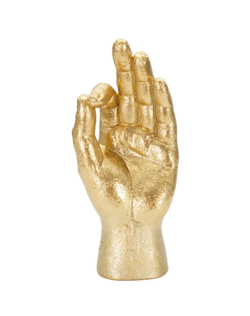 Statue décorative Ok dorée - 22.5x10x7 cm