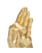 Statue décorative Ok dorée - 22.5x10x7 cm