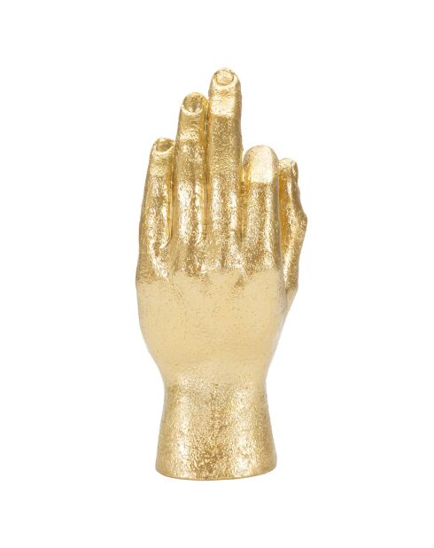 Statue décorative Ok dorée - 22.5x10x7 cm