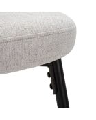 2 Tabourets de bar Losanna gris/noir - 108x52x59 cm