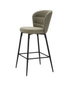 2 Tabourets de bar Losanna vert/noir - 108x52x59 cm