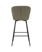2 Tabourets de bar Losanna vert/noir - 108x52x59 cm