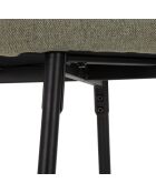 2 Tabourets de bar Losanna vert/noir - 108x52x59 cm