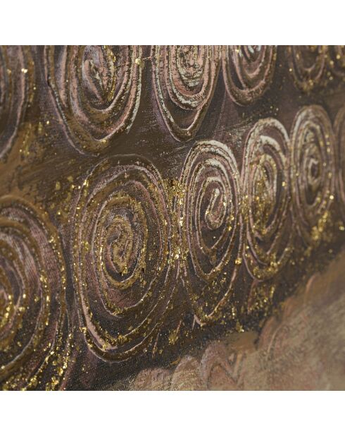 Peinture sur toile Buddha multicolore/doré - 100x100 cm