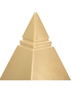 Sculpture Pyramide dorée - 15.5x11.5x11.5 cm