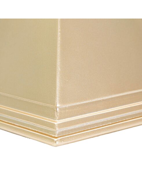 Gouden piramidesculptuur - 15,5x11,5x11,5 cm