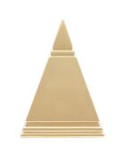 Sculpture Pyramide dorée - 15.5x11.5x11.5 cm