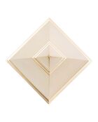 Sculpture Pyramide dorée - 15.5x11.5x11.5 cm