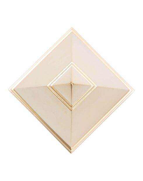 Sculpture Pyramide dorée - 15.5x11.5x11.5 cm
