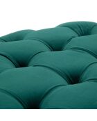Tabouret Puff doré/vert - D.90xH.49 cm