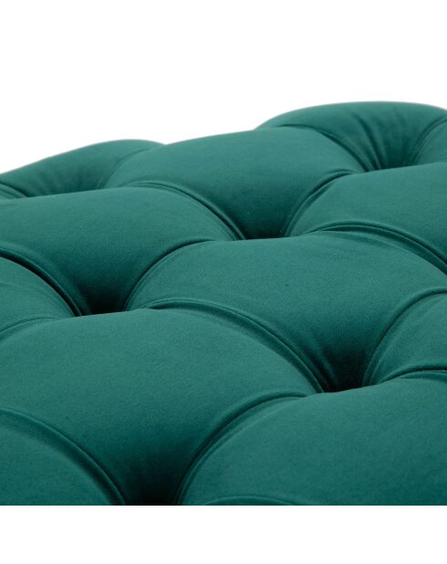 Tabouret Puff doré/vert - D.90xH.49 cm