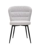 2 Chaises Losanna gris/noir - 85x58x60.5 cm