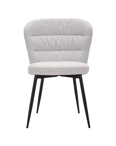 2 sedie Losanna grigio/nero - 85x58x60,5 cm