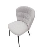 2 Chaises Losanna gris/noir - 85x58x60.5 cm