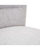 2 Chaises Losanna gris/noir - 85x58x60.5 cm