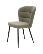 2 Chaises Losanna vert/noir - 85x58x60.5 cm