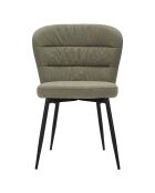 2 Chaises Losanna vert/noir - 85x58x60.5 cm