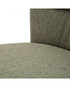 2 Chaises Losanna vert/noir - 85x58x60.5 cm