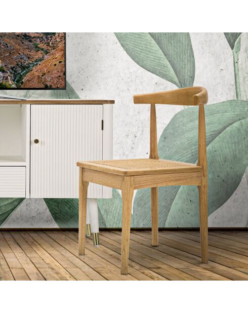 2 Chaises Japan marron - 70x54x54 cm