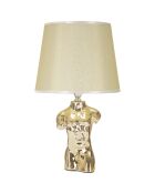 Lampe de table Glam Man dorée - 42.5x25x25 cm