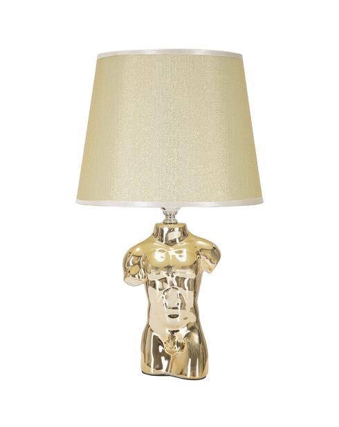Glam Man goldene Tischlampe - 42,5x25x25 cm