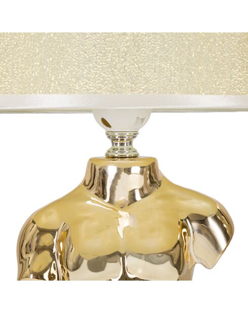 Glam Man goldene Tischlampe - 42,5x25x25 cm