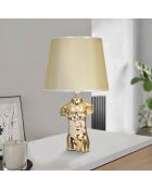 Lampe de table Glam Man dorée - 42.5x25x25 cm