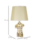Lampe de table Glam Man dorée - 42.5x25x25 cm