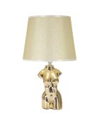 Lampe de table Glam Woman dorée - 42.5x25x25 cm