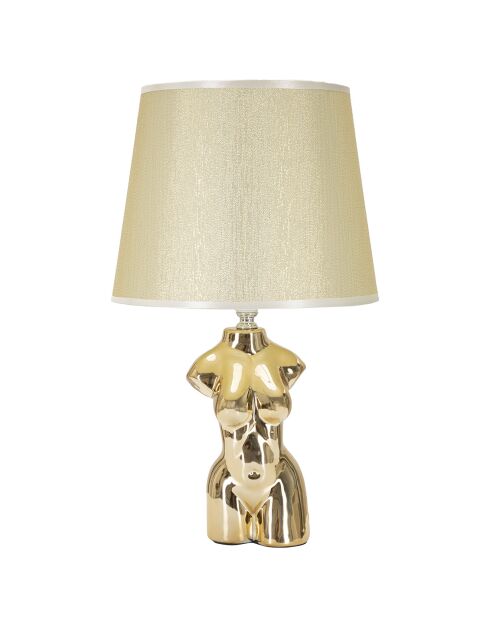 Glam Woman gouden tafellamp - 42,5x25x25 cm