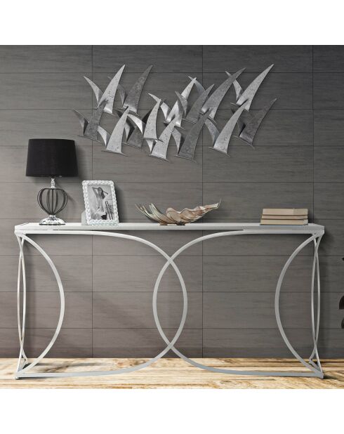Décoration murale en métal Gabbiani multicolore - 47.6x93x12.7 cm