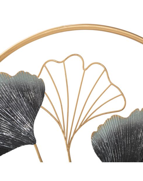 Blumen-Wanddekoration aus Metall mehrfarbig - 45,5 x 45,5 cm