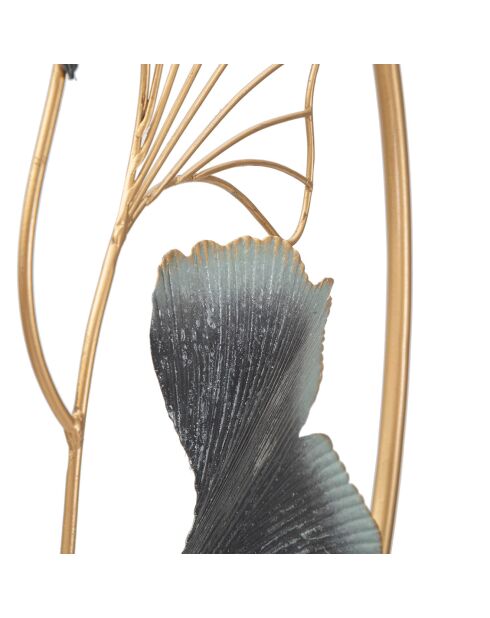 Blumen-Wanddekoration aus Metall mehrfarbig - 45,5 x 45,5 cm