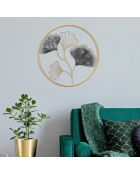 Décoration murale en métal Flower multicolore - 45.5x45.5 cm