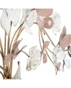 Décoration murale en métal Vase multicolore - 46x87.5 cm