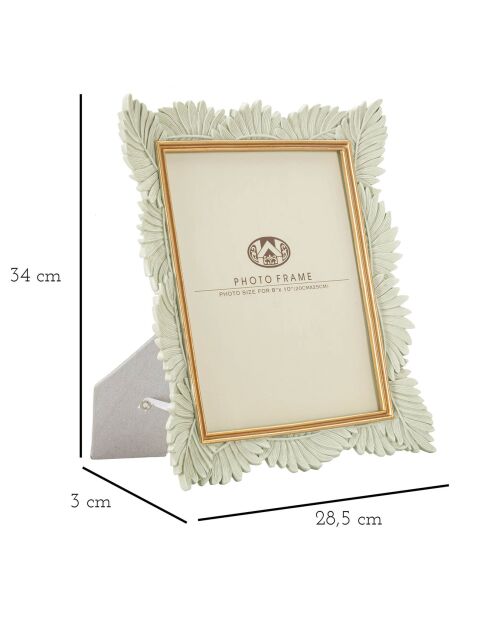 Marco de fotos Pinty crema/dorado - 34x28,5 cm