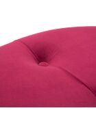 Double poufs coffre bordeaux