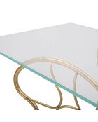 Console Butterfly doré/rose - 76x110x40 cm