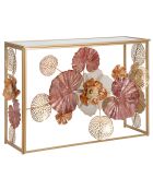 Console en métal Glam multicolore - 80x114x41.5 cm